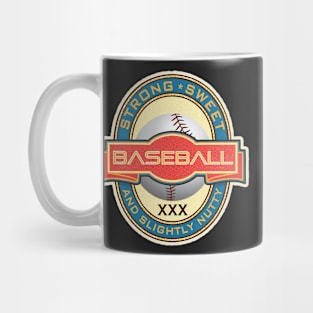 Baseball Beer Label Mug